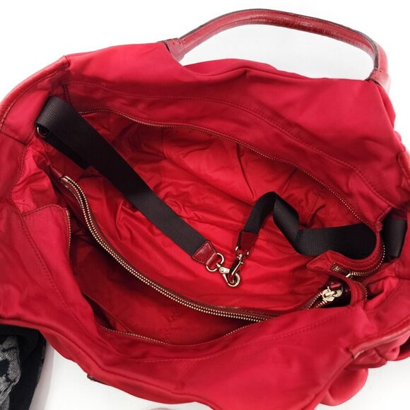 KATE Spade Baby Diaper Bag Nylon Red Large - Picture 8 of 9